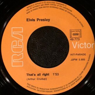 Elvis Presley – That's All Right / Blue Moon of Kentucky (7"si France 1971 reissue) vg+
