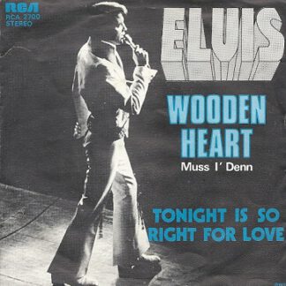 Elvis Presley – Wooden Heart (Muss i denn...) 7"si Belgium 1977 reissue vg++/vg+