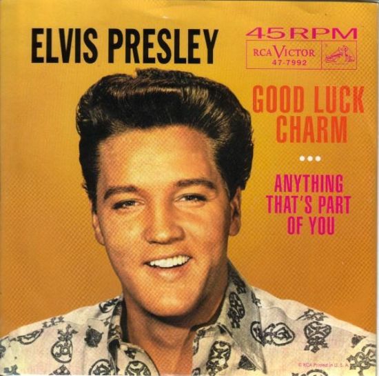 Elvis Presley – Good Luck Charm / Anything That's Part Of You (7"si US 2001) Red Vinyl! nm/nm