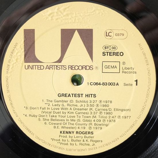 Kenny Rogers' – Greatest Hits (LP Germany/NL 1980) nm/nm - Image 3