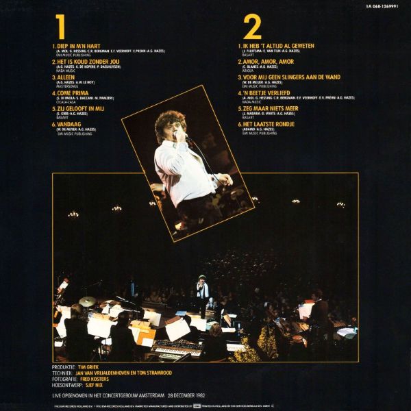 André Hazes – Live Concert (LP NL 1983) vg++/vg++ - Image 2